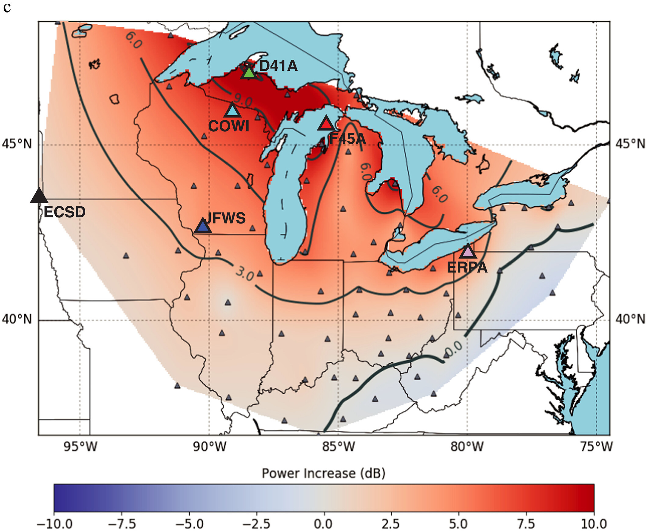 Comparing normal and frozen noise conditions from Great Lakes. (Fig. 1: Anthony et al., 2018, GRL)
